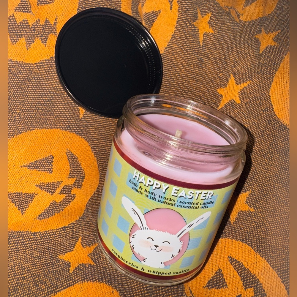 NEW Bath & Body Works 1-Wick Candle Happy Easter Raspberries & Whipped Vanilla 🐰